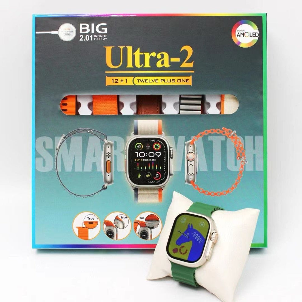 Ultra-2(11+1) watch with earpods second generation and 10 different straps