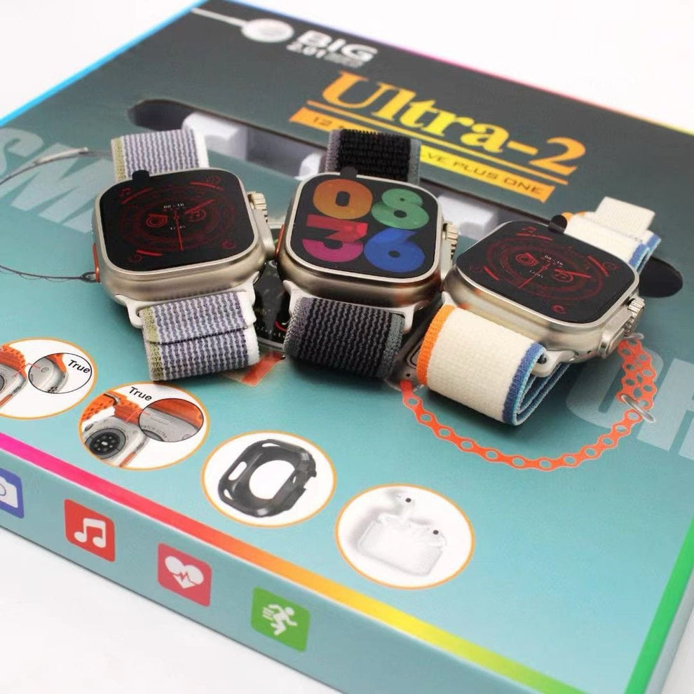 Ultra-2(11+1) watch with earpods second generation and 10 different straps